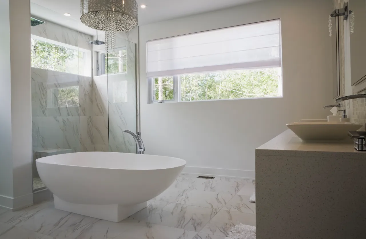 Master bathroom remodel in Massachusetts. 3JC General Contractor