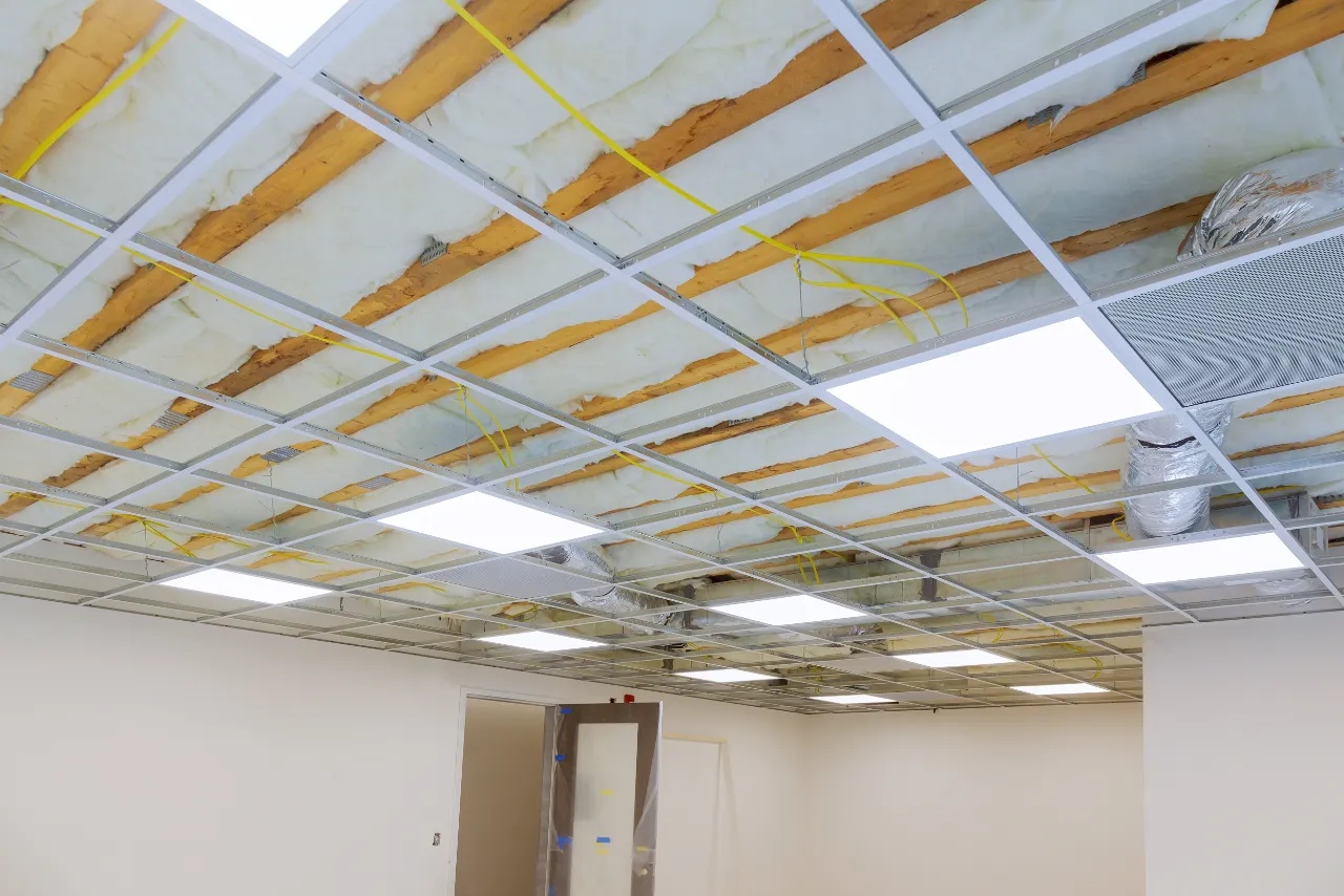 Ceiling tile installation Massachusetts. 3JC General Contractor