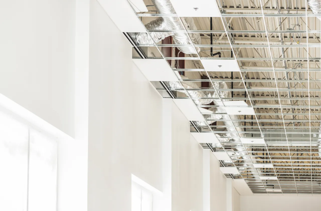 Finished drop ceiling Massachusetts. 3JC General Contractor