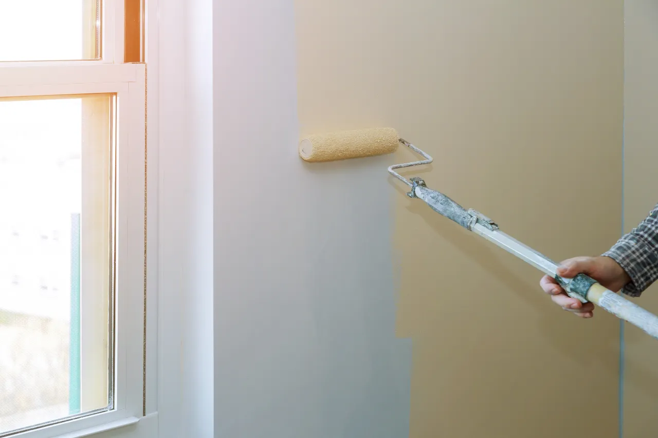 Interior painting living room Massachusetts. 3JC General Contractor