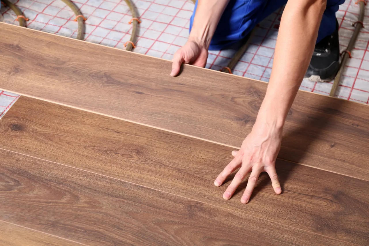 Laminate flooring basement Massachusetts. 3JC General Contractor